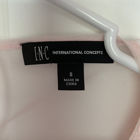 INC peachy pink paillette top🦄💖🦄 - Picture 2 of 8